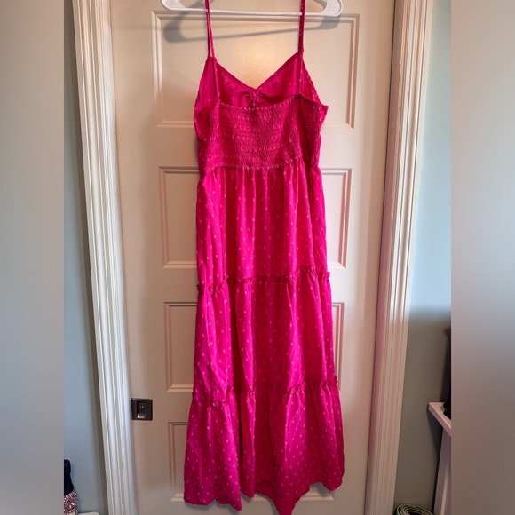 Pink Long Sundress with Straps - Size XL - Picture 3 of 4